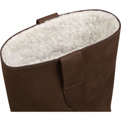 Zimní westernové kožené boty Houston s beránkem - boty west 4