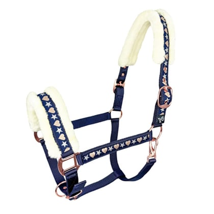 Ohlávka s beránkem Love modrá