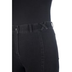 Dámské rajtky HKM Jeans Denim- Silikon- černé - rajtky 6