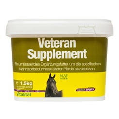 Kompletní krmný doplněk s MSM a probiotiky speciálně pro starší koně Veteran supplement - 479_b57106b8_veteran-supplement-15kg.jpg