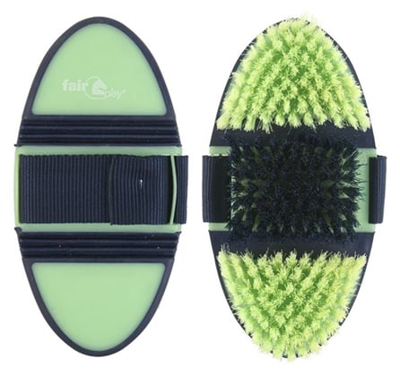 Kartáč středně jemný FLEXI ohebný lime green