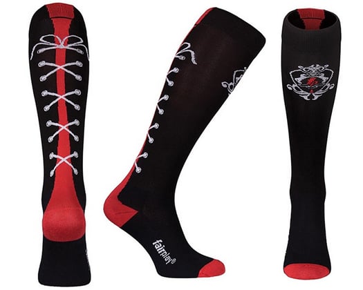 Jezdecké podkolenky FP Ines black/red