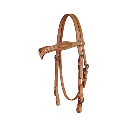 Westernová uzdečka Strass s kamínky  natur