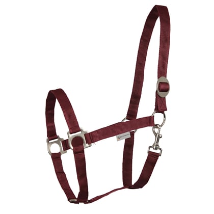 Ohlávka nylonová Perlon vínová