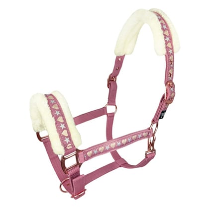 Ohlávka s beránkem Love růžová