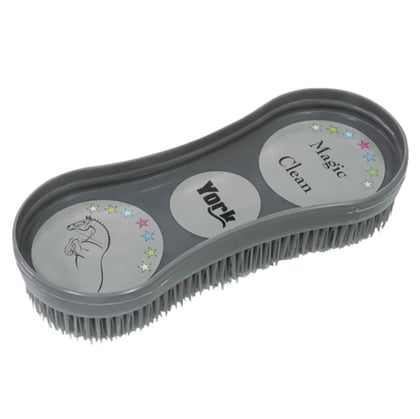 Kartáč na koně Magic šedý