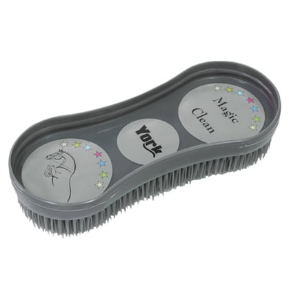 Kartáč na koně Magic šedý