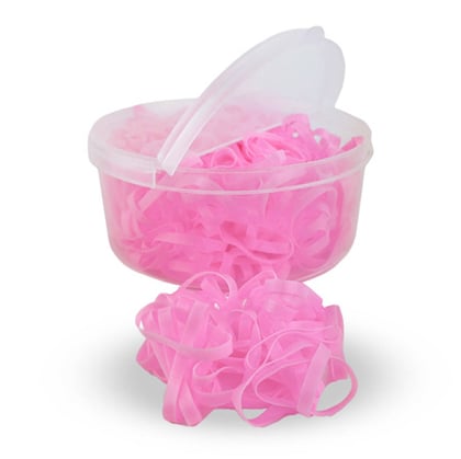 Gumičky silikonové v boxe růžové