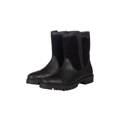 Kožené termoboty HKM -Preakness- short černé