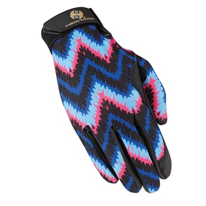 Dámské westernové rukavice cigcag