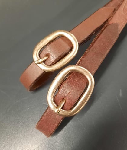 Westernové otěže s mosazným kováním