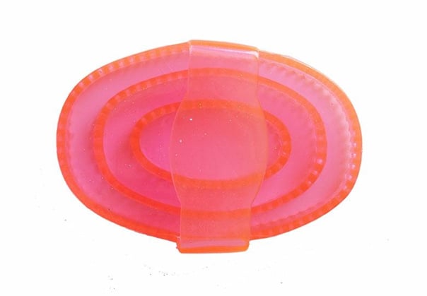 Hřbílko Maxi gumové 15x11cm třpytky růžové