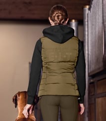 Jezdecká dámská vesta Waldhausen Oxford khaki - khaki 6