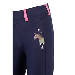 Dětské jezdecké legíny HKM -Pony Dream II- navy/pink - leginy pink 3