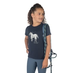 Dětské tričko HKM -Sparkle- dunkelblau - tricko blue 2