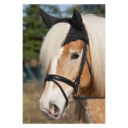 Čabraka na uši s otvorem na hřívu černá