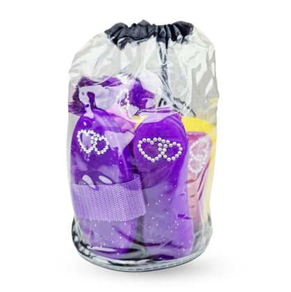 Sáček s čištěním pro děti fialový