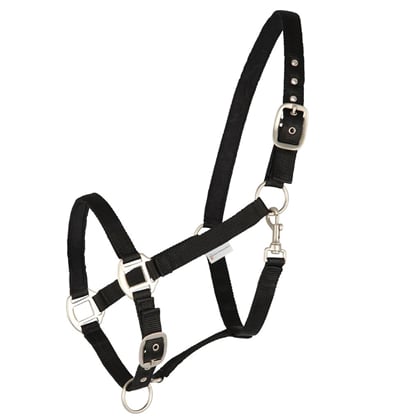 Ohlávka podložená Satin černá