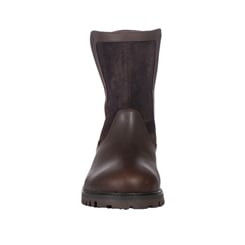 Kožené termoboty HKM -Preakness- short tmavě hnědé - brown 4