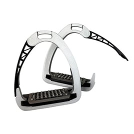 Bezpečnostní třmeny Rowena Alu 12cm stříbrno/černé