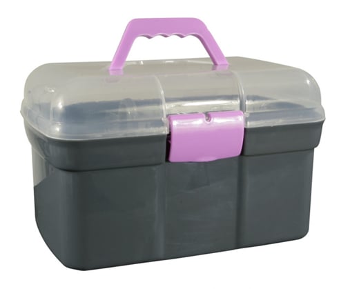 Box na čištění s vybavením grey pink