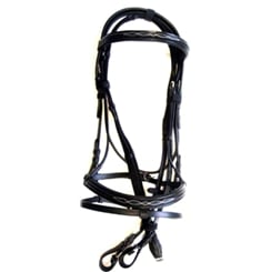 Uzdečka HKM Jana prošívaná černá - jana 2