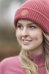 Pletená čepice HKM -Ruby- rostrot - ruby rot 2