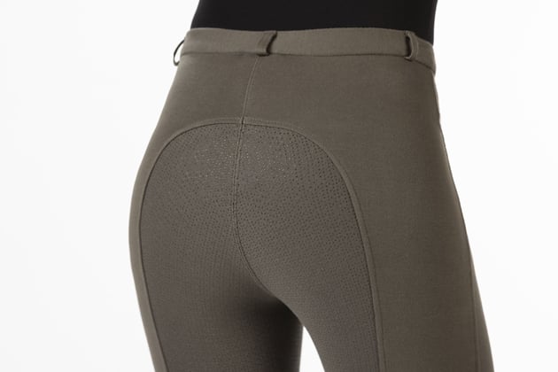 Dámské rajtky HKM Kate se silkonovým sedem  hnědé