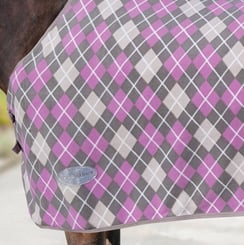 Deka odpocovací Dalia šedo/růžová - deka pink 3