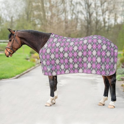 Deka odpocovací Dalia šedo/růžová