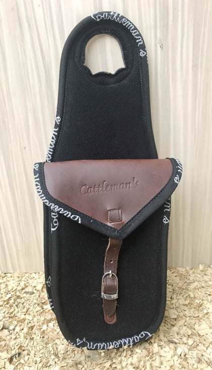 Luxusní brašna Cattlemans na westernové sedlo černá