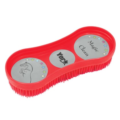 Kartáč na koně Magic červený