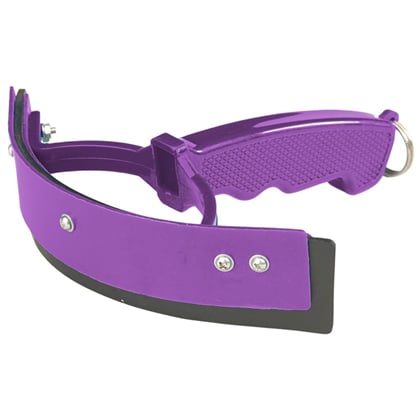 Plastová stěrka na koně velká fialová