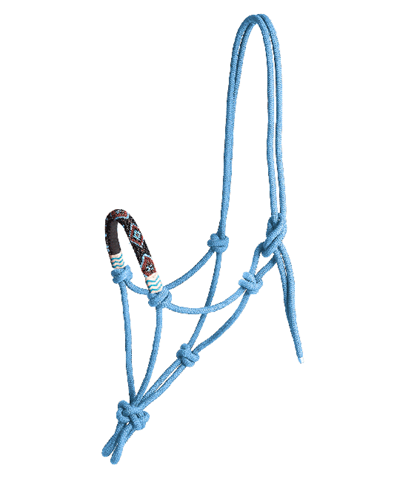 Ohlávka provazová Korálky Blue