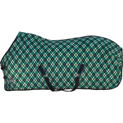 Deka odpocovací HKM dvojitý fleece green/black