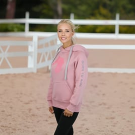 Dámská mikina Glitter Long Horse světle růžová