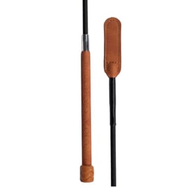 Jezdecký bič HKM -Montalcino- 100cm černá/koňak