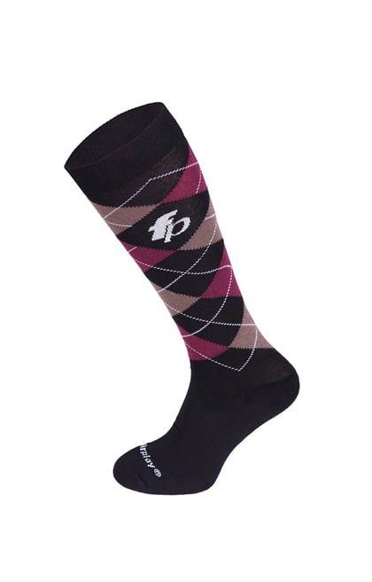 Jezdecké podkolenky FP black burgundy beige