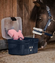 Box s čištěním Waldhausen  2V1 Lucky  tmavě modrý - KUFŘÍK 2