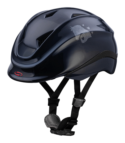 Jezdecká přilba dětská Swing K4 Lucky Heart tmavě modrá