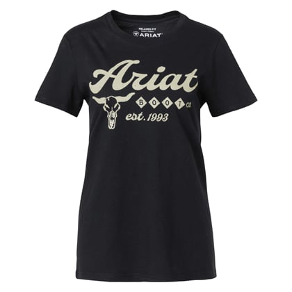 Westernové dámské tričko ARIAT černé