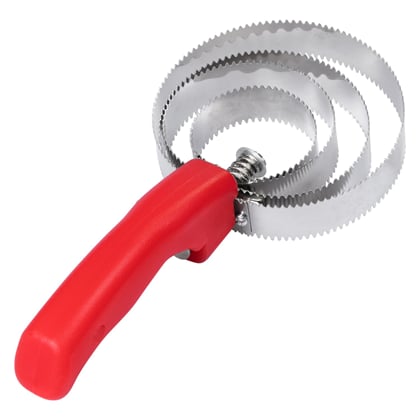 Kovové hřbílko spirála  červená