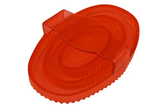 Hřbílko Maxi gumové 15x11cm třpytky červené