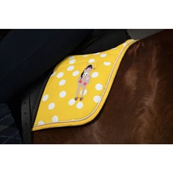 Podsedlová dečka HKM Gelato Point žlutá - gelato 2