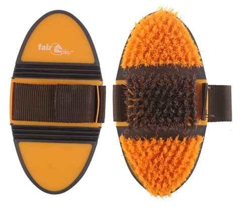 Kartáč středně jemný FLEXI ohebný oranžový