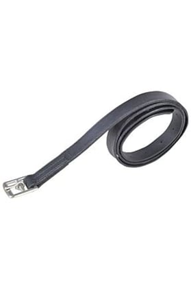 Třmenové řemeny kožené pár 2ks pro SHETTY 80cm černé