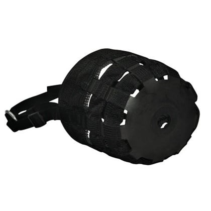 Náhubek s ohlávkou nylon/plast černý