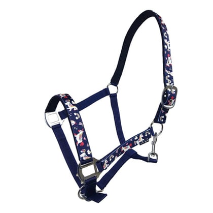 Ohlávka podložená UNICORN tmavě modrá