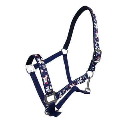 Ohlávka podložená UNICORN tmavě modrá