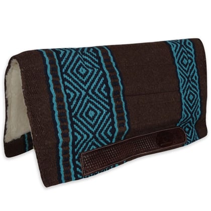 Westernova deka Maya hnědo tyrkysová